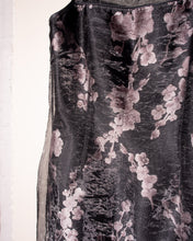 Load image into Gallery viewer, 90s Black Rose Print Dress with Organza Overlay-medium