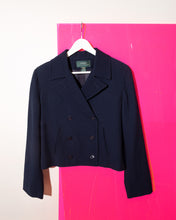 Load image into Gallery viewer, Ralph Lauren Cropped Navy Double Breasted Jacket