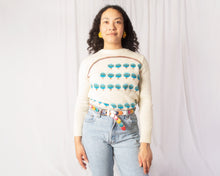 Load image into Gallery viewer, 70s Novelty Knit Forest Rainbow Sweater