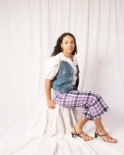 Load image into Gallery viewer, 1970s Purple Plaid Pants