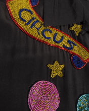 Load image into Gallery viewer, Bob Mackie Beaded Circus Theme Silk Blouse