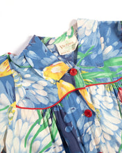 Load image into Gallery viewer, 1930s/1940s Exquisite Cotton Floral Smock with original buttons