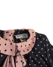 Load image into Gallery viewer, 1980s 2-piece Polka Dot Culottes and Peter Pan Collar Blouse