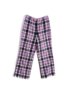 1970s Purple Plaid Pants