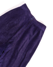 Load image into Gallery viewer, 80s Danier Grape Purple Suede Pants