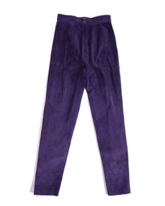 80s Danier Grape Purple Suede Pants