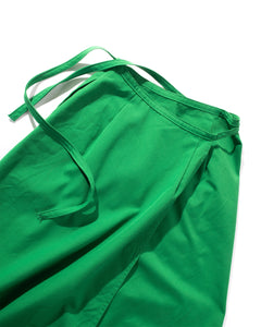 70s Kelly Green Wrap Skirt with Pockets
