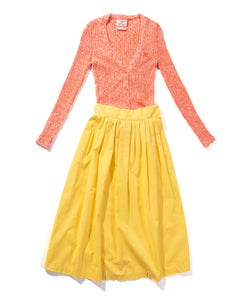 1970s Courrèges Orange Knit Cardigan