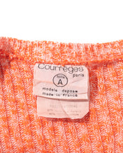 Load image into Gallery viewer, 1970s Courrèges Orange Knit Cardigan