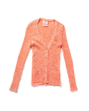 Load image into Gallery viewer, 1970s Courrèges Orange Knit Cardigan