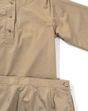 Load image into Gallery viewer, 1980s Michel Goma Khaki Cotton Skirt and Top Set
