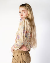 Load image into Gallery viewer, 80s Puff Sleeve Brocade Revival