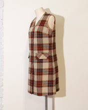 Load image into Gallery viewer, 1960&#39;s Plaid Shift Dress M-L