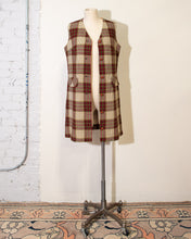 Load image into Gallery viewer, 1960&#39;s Plaid Shift Dress M-L