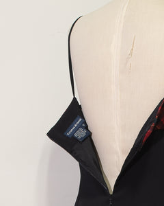 1990s Plaid Panel Mini Dress with spaghetti straps