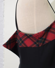 Load image into Gallery viewer, 1990s Plaid Panel Mini Dress with spaghetti straps