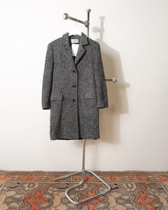 Alpaca  and Wool 1990s Holt Renfrew Tweed Coat