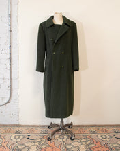 Load image into Gallery viewer, Green Alpaca Wool Winter Coat