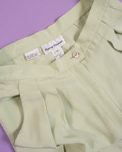 Load image into Gallery viewer, Pastel Sage Green Silk Pants w 28/29