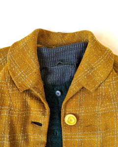 1960s Yellow Ochre Wool Coat
