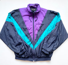 Load image into Gallery viewer, 1980s Zip Up Nylon Track Jacket- CArdin