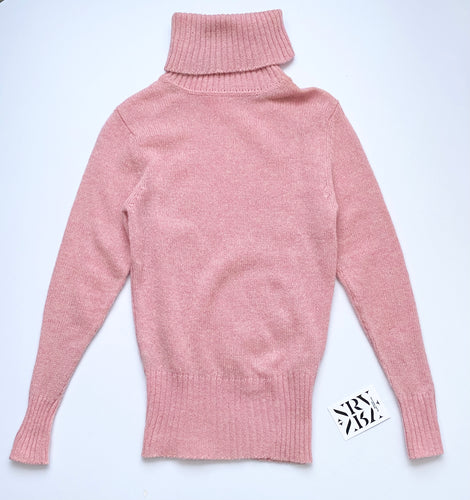 Pink Wool Turtleneck