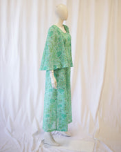 Load image into Gallery viewer, Green 70s angel sleeve maxi by Pat McDonagh