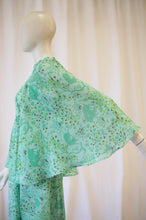 Load image into Gallery viewer, Green 70s angel sleeve maxi by Pat McDonagh
