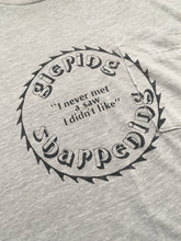 Load image into Gallery viewer, Heather Grey Saw Sharpening Graphic Tee