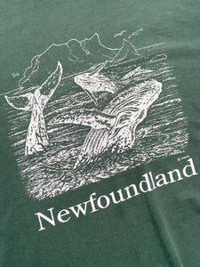 Green Newfoundland Whale Graphic Tee