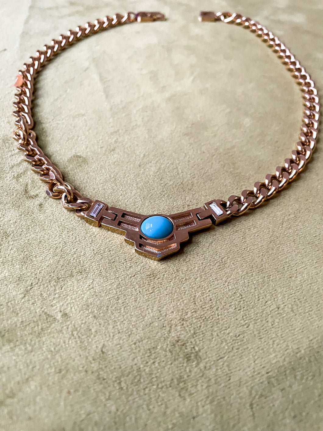 g1venchy necklace with turquoise