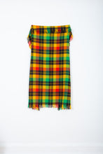 Load image into Gallery viewer, Red, Green, and Yellow Mid-Century Wool Plaid Blanket