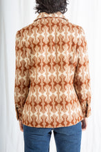 Load image into Gallery viewer, 1960s Rust Orange Patterned Jacket