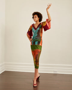Jean Paul Gaultier Maille Venus Mesh Photo Collage Dress
