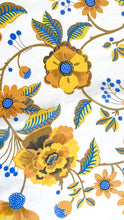 Load image into Gallery viewer, Blue and Yellow Floral Print Scarf