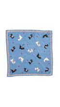 Load image into Gallery viewer, 1950s Blue Dog Scotty Print Scarf