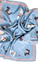 Load image into Gallery viewer, 1950s Blue Dog Scotty Print Scarf