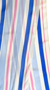 Pink and Blue Striped Designer Scarf