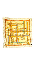 Load image into Gallery viewer, Yellow Designer Silk Scarf