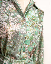 Load image into Gallery viewer, 1970s Floral blouse &amp; skirt set