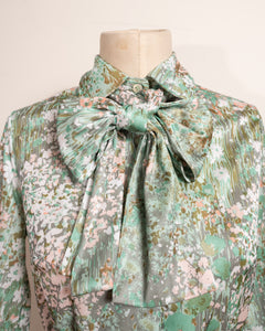 1970s Floral blouse & skirt set