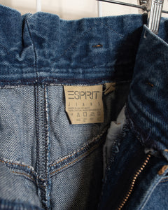 1980s ESPRIT Unique Waistband Paperbag Jeans