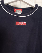 Load image into Gallery viewer, 90s Esprit Logo Navy Mini Ringer Tee