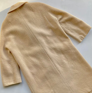1960s Cream Bouclé Tweed Coat
