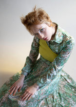Load image into Gallery viewer, 1970s Floral blouse &amp; skirt set