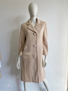 1960s Cream Bouclé Tweed Coat
