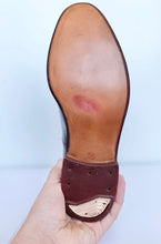 Load image into Gallery viewer, Deadstock Dark Brown Leather Toe Cap Oxford