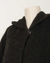 Load image into Gallery viewer, Dark Olive Green  Wool Fleece Hooded Coat